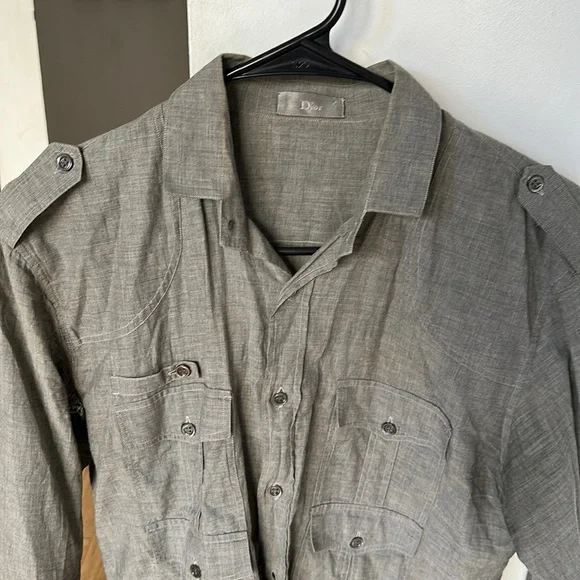 Shirts | Dior Homme 204 Hedi Slimane Military Shirt Long